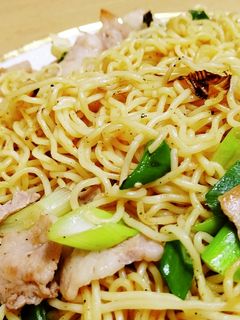 豚バラねぎ塩焼きそば。-レシピのメイン写真