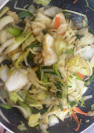 鍋用の野菜しかない!時のラーメンの具-レシピのメイン写真