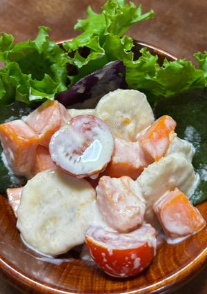 南国育ちフルーツパパイヤサラダ🥗-レシピのメイン写真