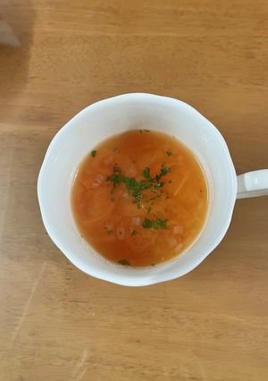 二日酔いの朝のトマトスープ-レシピのメイン写真