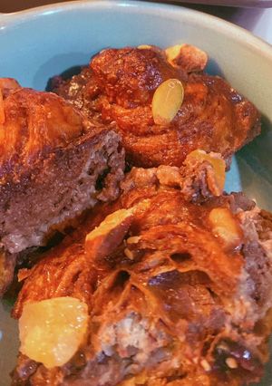 クロワッサンで作るチョコパンプディング-レシピのメイン写真