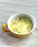 お鍋で残った野菜木の子で！中華玉子スープ