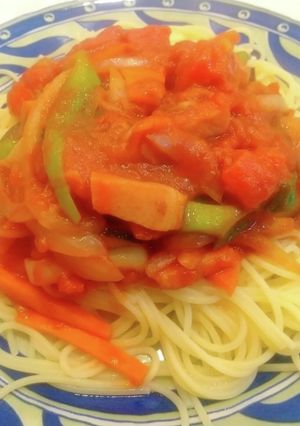 簡単☆岩津ねぎ☆にゅるっとパスタ-レシピのメイン写真