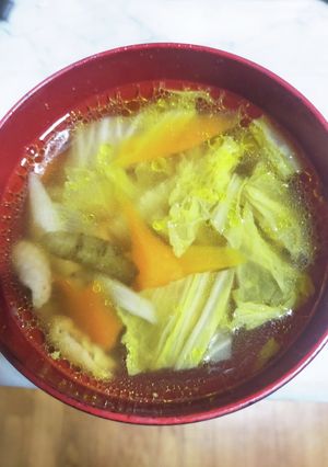 絶品☆鶏ももと白菜のお雑煮の汁☆-レシピのメイン写真