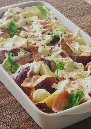 食パンdeキッシュ☆濃厚クリチ&さつま芋-レシピのメイン写真