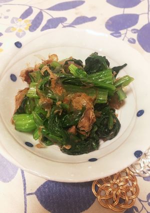 給食の「小松菜の酢の物」♡シンプルおかか-レシピのメイン写真