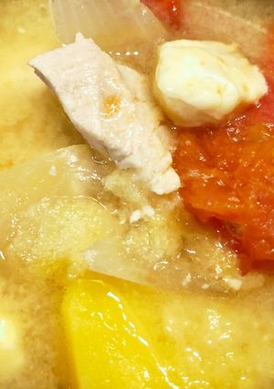 和風だしと白みそで作る和風チキンシチュー-レシピのメイン写真