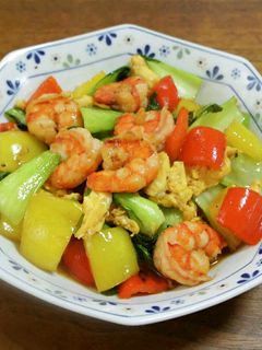 えびと青梗菜の炒め物-レシピのメイン写真