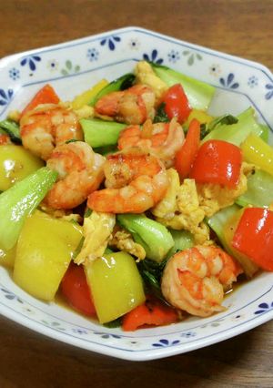 えびと青梗菜の炒め物-レシピのメイン写真