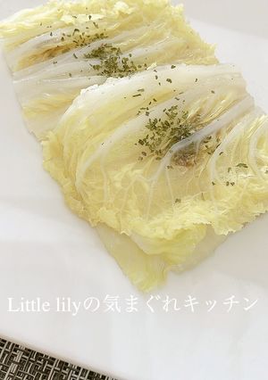 白菜とアンチョビのレンジ蒸し-レシピのメイン写真