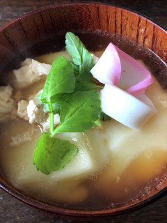 簡単!鶏出汁 お醤油のお雑煮!!-レシピのメイン写真