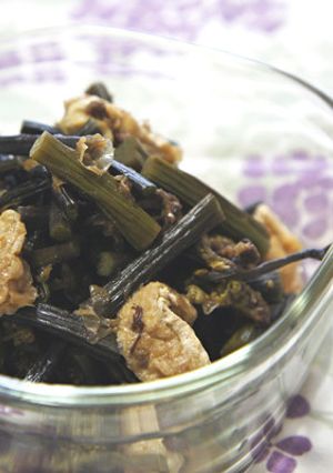 わらびの煮物(あく抜き手順付)-レシピのメイン写真
