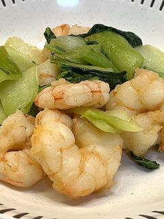 エビとチンゲン菜の出汁炒め-レシピのメイン写真