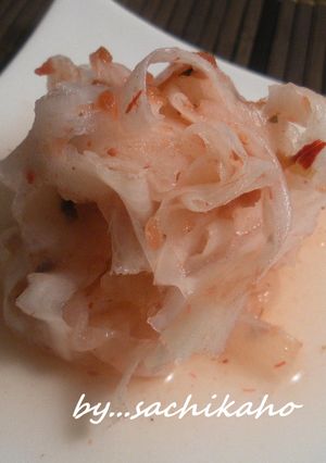 桜色✿大根の梅あえレモン風味-レシピのメイン写真