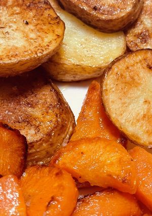 焼くだけにんじんとジャガイモのロースト-レシピのメイン写真