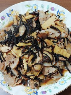 ひじきと豚バラの炒め煮-レシピのメイン写真