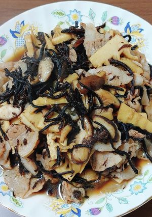ひじきと豚バラの炒め煮-レシピのメイン写真