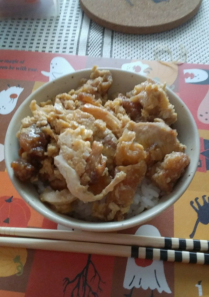 家のザンギ(唐揚げ)丼-レシピのメイン写真