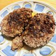 荒々しい砂肝ハンバーグ
