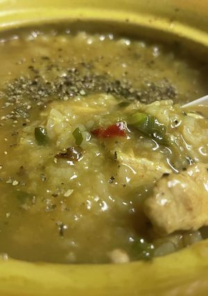 チキンカレー七草粥-レシピのメイン写真