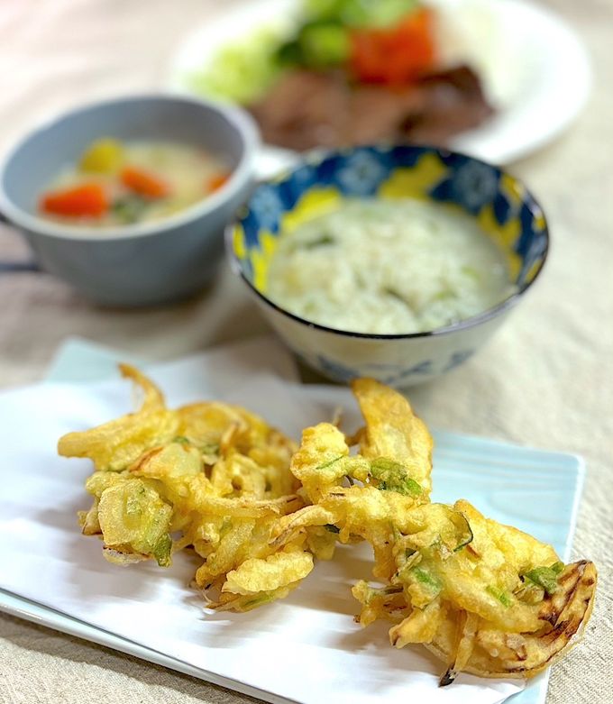 七草が残ったら!かき揚げに♪-レシピのメイン写真