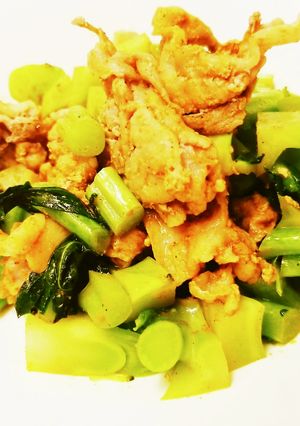 大根葉と豚肉の韓国風煮-レシピのメイン写真