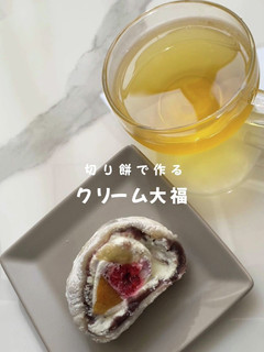 お正月の余った切り餅でつくるフルーツ大福-レシピのメイン写真