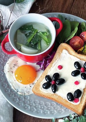 黒豆とクリームチーズのトースト-レシピのメイン写真