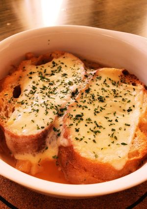即席！！オニオングラタンスープ-レシピのメイン写真
