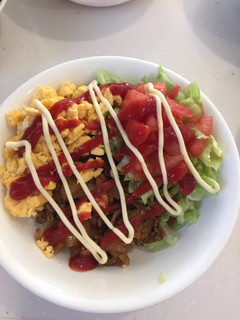 オムタコライス(3色丼風)-レシピのメイン写真