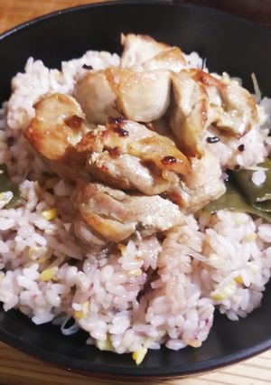 地鶏生姜長ネギの炊き込みご飯-レシピのメイン写真