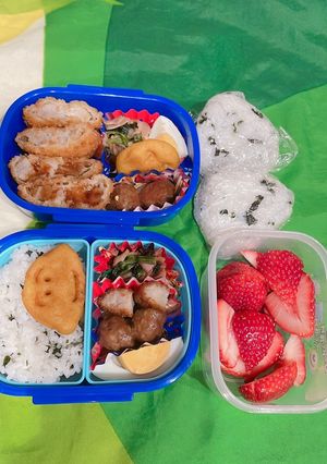 6歳3歳保育園お弁当-レシピのメイン写真