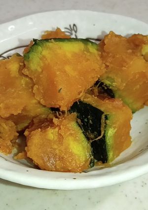 きな粉味噌で作るカボチャ煮-レシピのメイン写真