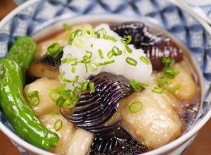 とろとろ切り餅と茄子の揚げびたし-レシピのメイン写真
