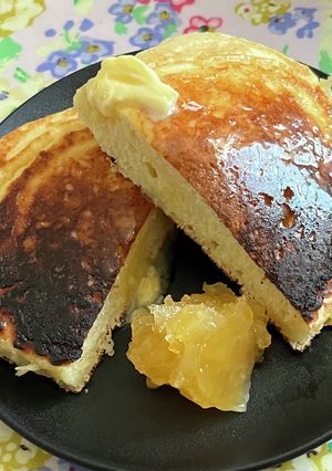 簡単フワもち極厚パンケーキ-レシピのメイン写真