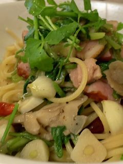 ベーコンと舞茸とせりのパスタ-レシピのメイン写真