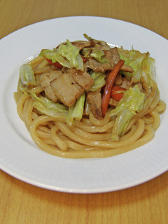 レンジでチン!冷凍うどんで醤油焼うどん-レシピのメイン写真