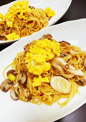 上州ネギとマッシュルームのパスタ-レシピのメイン写真