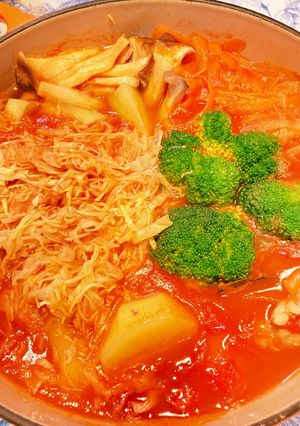 千切りキャベツのトマト鍋-レシピのメイン写真