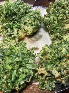 簡単!サクッと!春菊のかき揚げ 天麩羅!-レシピのメイン写真