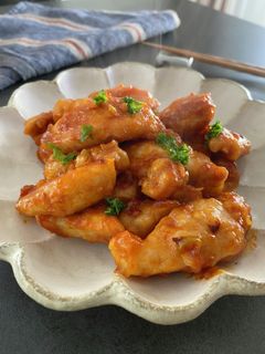 鶏チリ(鶏むね肉のエビチリ風)-レシピのメイン写真