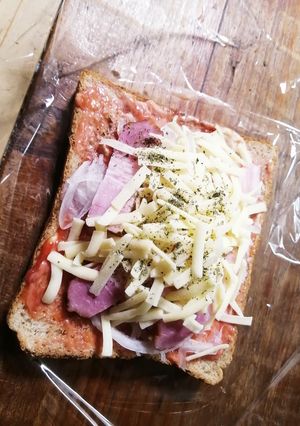 夜仕込む朝ごはん！ピザ-レシピのメイン写真