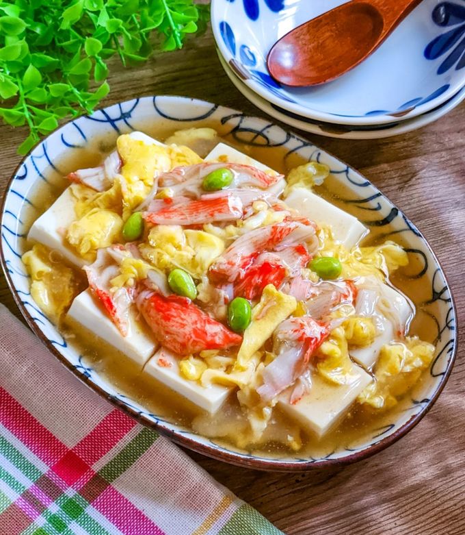 ☆あったかとろ~り！豆腐のかにあんかけ☆-レシピのメイン写真