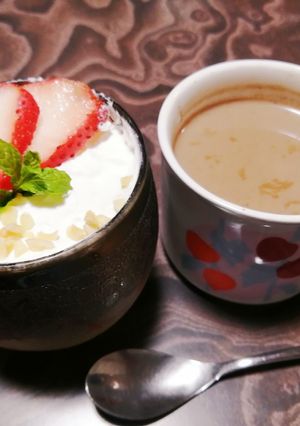 いちごチーズスフレ！豆乳ココアカフェ！-レシピのメイン写真