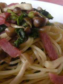 ツーンとくる!からし菜の和風パスタ-レシピのメイン写真
