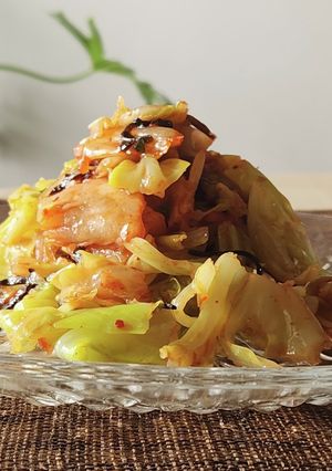 簡単夕食☆キャベツのキムチ和え☆副菜-レシピのメイン写真
