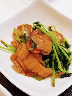 豆苗とホタテのバター醤油炒め-レシピのメイン写真