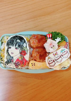 高校男子弁当 お正月仕様で。-レシピのメイン写真