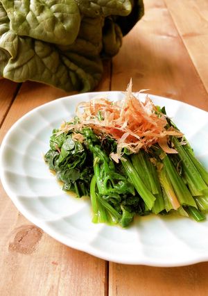簡単！ちぢみほうれん草のおひたし-レシピのメイン写真