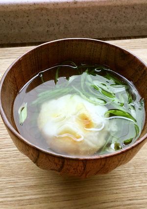 九条ねぎたっぷりおもちのお吸い物-レシピのメイン写真